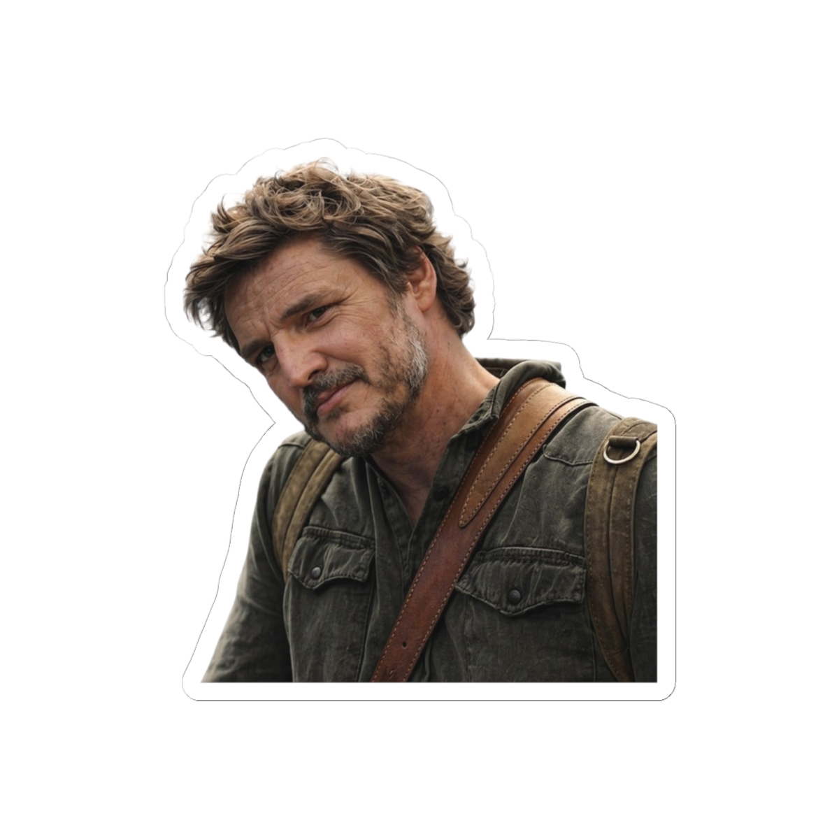 Pedro Pascal Playful Fandom Sticker | Mandalorian Fan Vinyl Decal
