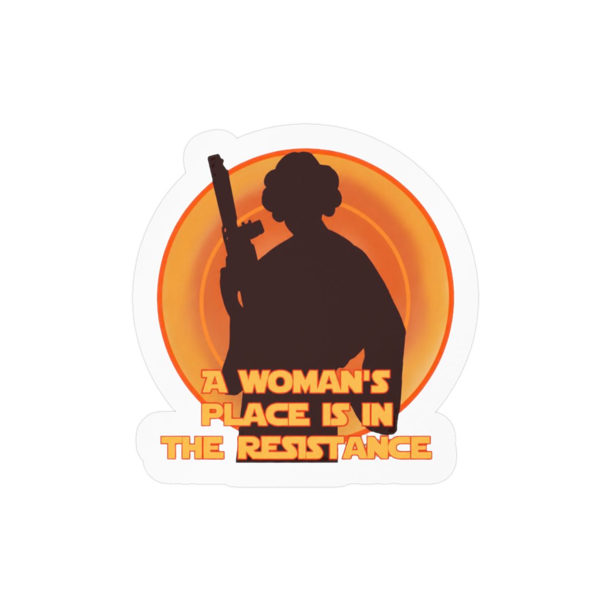 Resistance Bold Sticker | Rebellious Vinyl Decal