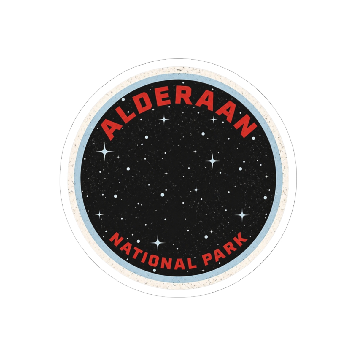 Alderaan National Park Sticker | Funny Star Wars Parody Vinyl Decal